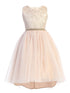 Sweet Kids Girls Embroidered Tulle Overlay Rhinestone Christmas Dress 6M-16 - SophiasStyle.com